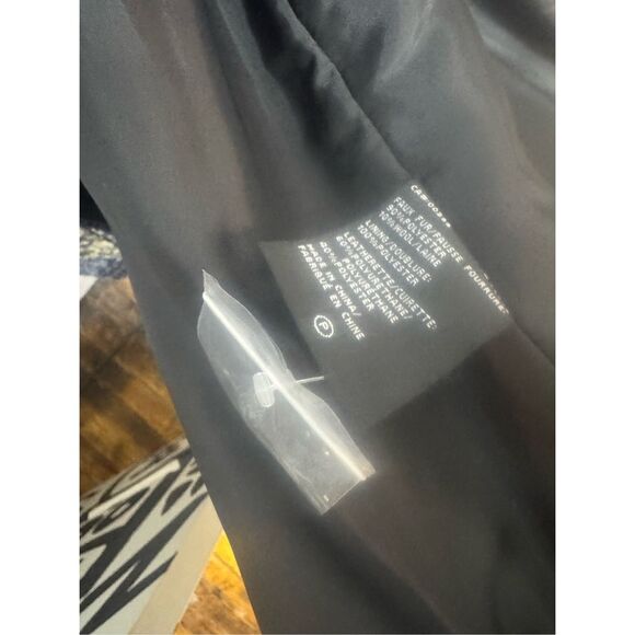 Nikki Jones medium plaid sherpa faux lamb coat jacket - Picture 4 of 4